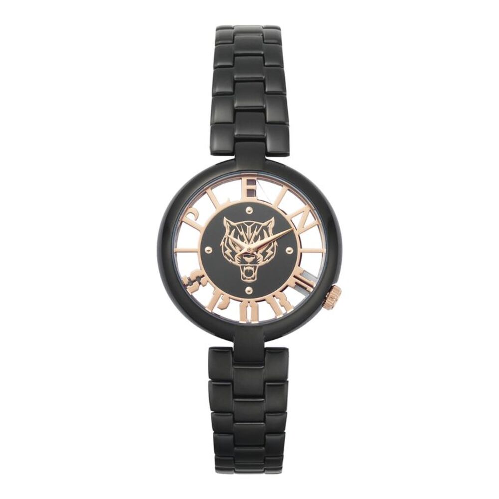 Plein Sport Tiger Luxe Bracelet Watch Black Womens